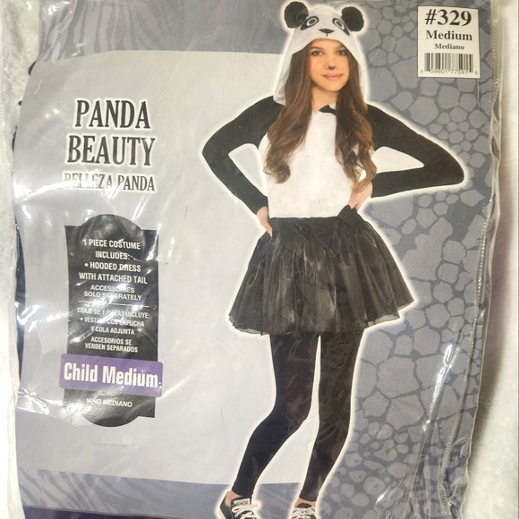 Girls panda beauty costume size M - Picture 1 of 5